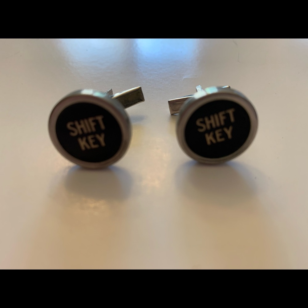 Genuine Antique Typewriter Key Cufflinks “Shift”